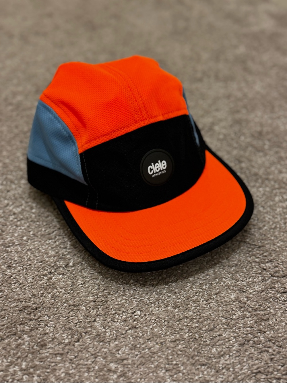 Ciele Athletics Orange & Black 5-Panel Running Cap/Hat